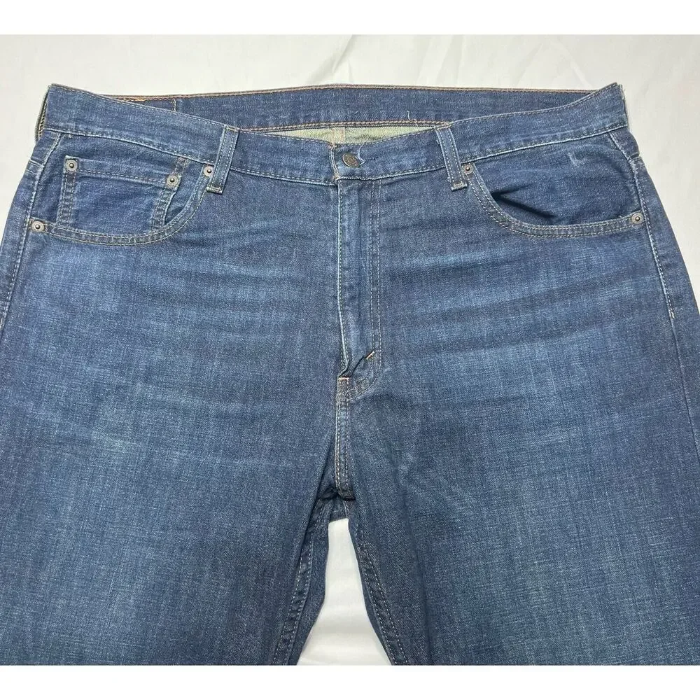 Levis 569 Men's Loose Straight Fit Blue Denim‎ Jeans- Size 39x33.5*